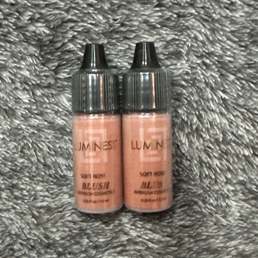Lot of 2 LUMINESS Soft Rose Airbrush Blush 0.25 oz 7.5 mL Each Sealed New